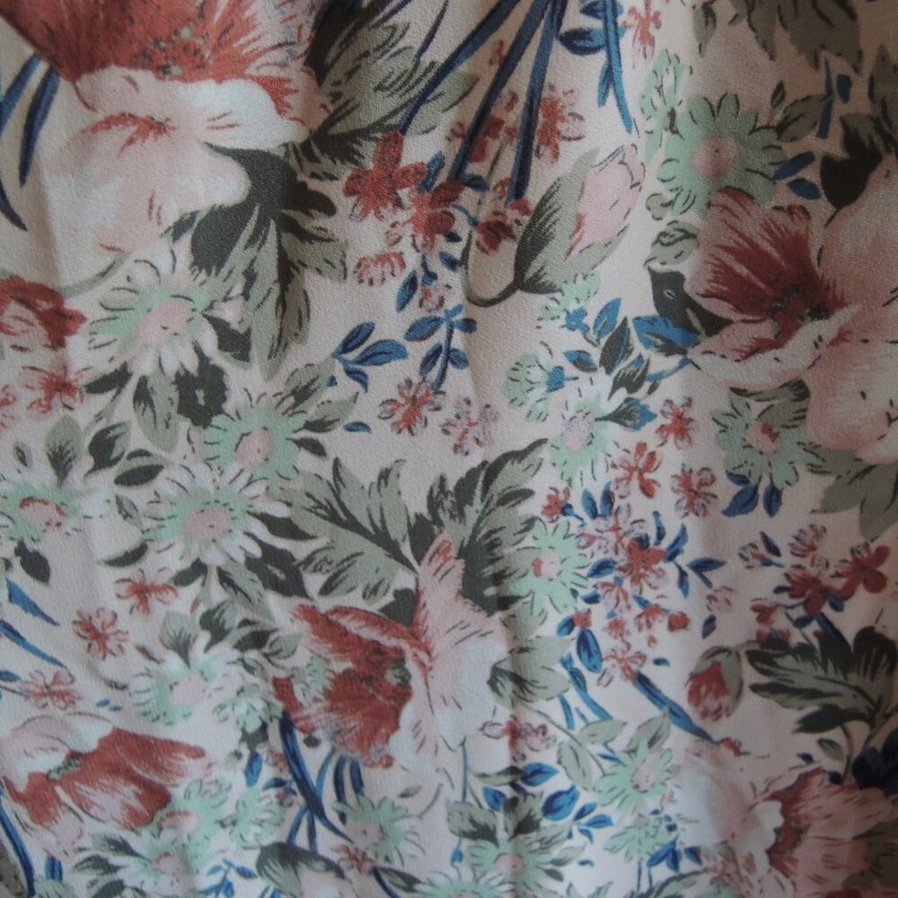 Lulus Renewed Romance Blush Pink Multi Floral Maxi Dress L - Picture 12 of 15